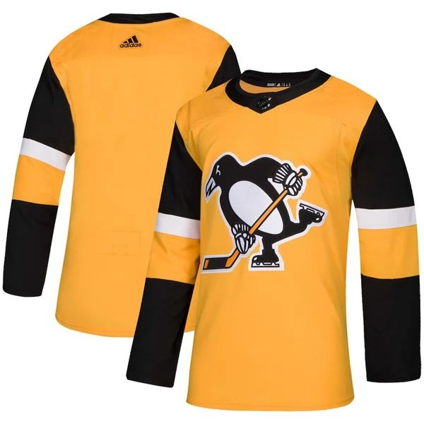 Herren Pittsburgh Penguins Eishockey Trikot Blank 2018-19 Kulta Authentic